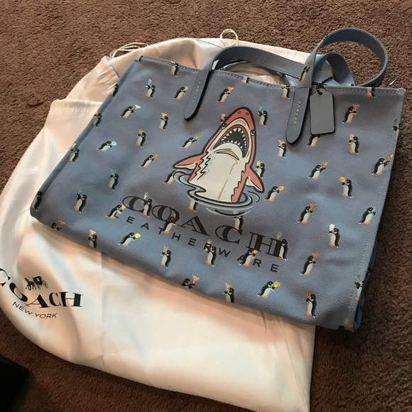 coach sharky tote